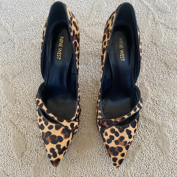 Nine West Genuine Calf Hair Pumps Size 8.5 with 3” Heel. Excellent Condition! - Picture 3 of 5